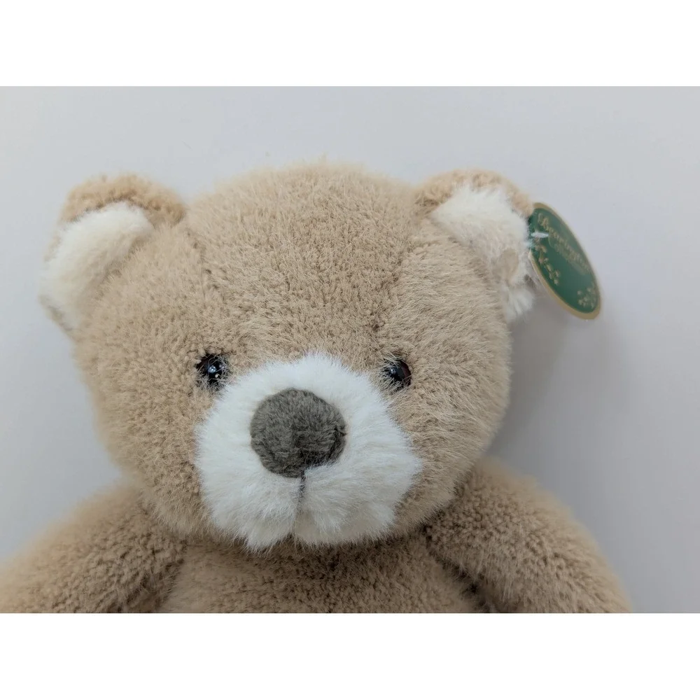 Bearington Collection Teddy Bear Plush Fuzzy Fur Tan Cream